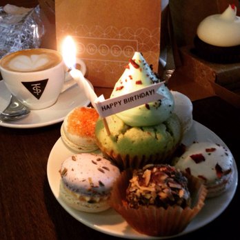 Tout Suite - Mint choc chip BD cupcake. Rose, lavender, creme brûlée, fruity peeble macarons, germ choc cake ball!! YUM - Cafes Near Me - Houston, Texas Tout Suite - Mint choc chip BD cupcake. Rose, lavender, creme brûlée, fruity peeble macarons, germ choc cake ball!! YUM - Cafes Near Me - Houston, Texas