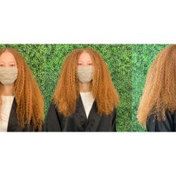 Haircut before and after
