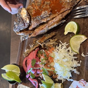 Barra Azul - Fried fish served with beans and rice - Sushi Bars Near Me - Perris, California Barra Azul - Fried fish served with beans and rice - Sushi Bars Near Me - Perris, California