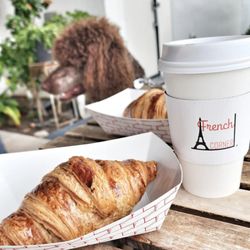 French Corner - Croissant and a Breve mocha