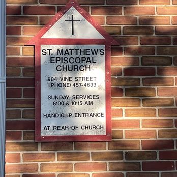 St. Matthews Episcopal Church - Signage on the front of the church. - Churches Near Me - Liverpool, New York St. Matthews Episcopal Church - Signage on the front of the church. - Churches Near Me - Liverpool, New York