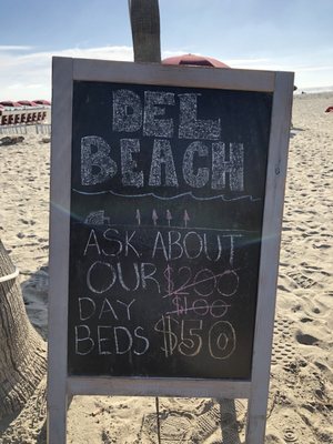 Menu photo 2 Del Beach Bar Coronado, CA Menu photo 2 Del Beach Bar Coronado, CA