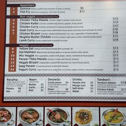 The menu The menu