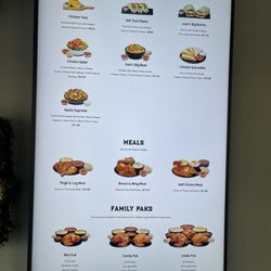 Juan Pollo - Menu with new additions