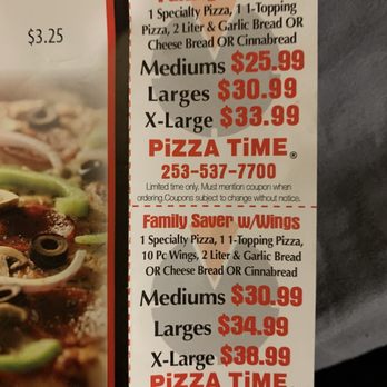 Pizza Time - a menu for a pizza restaurant - Pizza Near Me - Spanaway, Washington Pizza Time - a menu for a pizza restaurant - Pizza Near Me - Spanaway, Washington