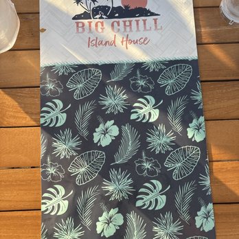 Big Chill Island House - Cover of Menu - Seafood Near Me - North Myrtle Beach, South Carolina Big Chill Island House - Cover of Menu - Seafood Near Me - North Myrtle Beach, South Carolina