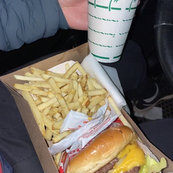 In-N-Out Burger - Double Double with fries  Strawberry shake - Burgers Near Me - Lone Tree, Colorado