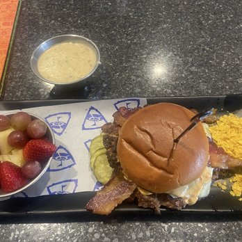 Topgolf - Limited Edition Marvel Burger & Fruit Cup - Golf Near Me - Durham, North Carolina