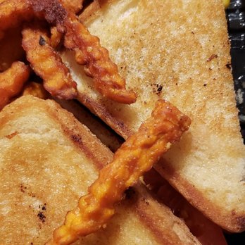 Tarrant's Cafe - Chicken melt with sweet potato fries - New American Near Me - Richmond, Virginia Tarrant's Cafe - Chicken melt with sweet potato fries - New American Near Me - Richmond, Virginia