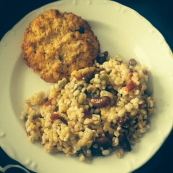 Better Health Store - Salmon patty and lentil salad from the marketplace! Delicious - Health Markets Near Me - Novi, Michigan