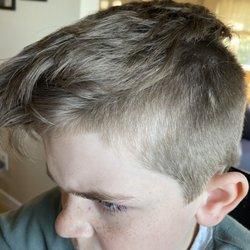 don's barbershop - He's buzzed it so far up, no fade here.