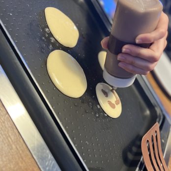Slappy Cakes - Combo of buttermilk and chocolate for fun designs - Breakfast & Brunch Near Me - Lahaina, Hawaii