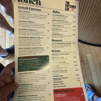The Fattened Caf. - Lunch menu - Filipino Near Me - St. Louis, Missouri The Fattened Caf. - Lunch menu - Filipino Near Me - St. Louis, Missouri