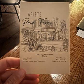 Ariete - $65 Prix Fixe - New American Near Me - Miami, Florida