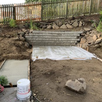 NFO Construction - I installed the pavers previously - they installed the concrete pad. - Masonry/Concrete Near Me - Tukwila, Washington