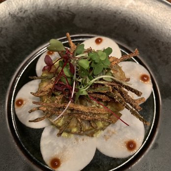 Indian Accent - We eet Potato Shakarkandi, Kohlrabi, Crispy Okra - Indian Near Me - New York, New York Indian Accent - We eet Potato Shakarkandi, Kohlrabi, Crispy Okra - Indian Near Me - New York, New York