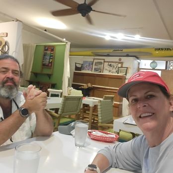 Red Eye Snack Shack - Us, before we saw how amazing the food was and on our way to kayaking and hiking! - Breakfast & Brunch Near Me - Lihue, Hawaii Red Eye Snack Shack - Us, before we saw how amazing the food was and on our way to kayaking and hiking! - Breakfast & Brunch Near Me - Lihue, Hawaii