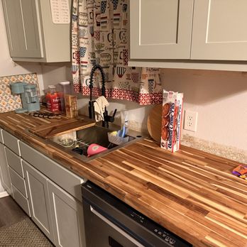 MCT Construction & Remodeling - Installed cabinets and Butcher block countertops - Flooring Near Me MCT Construction & Remodeling - Installed cabinets and Butcher block countertops - Flooring Near Me