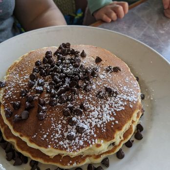 The Point Pancake House - Side of chocolate chip pancakes - Waffles Near Me - Gurnee, Illinois The Point Pancake House - Side of chocolate chip pancakes - Waffles Near Me - Gurnee, Illinois