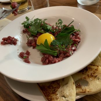 Reds' Bistro - My partner couldn't resist the steak tartare before I could grab a pic - New American Near Me - Loomis, California