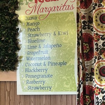 Iguana's Mexican Restaurant - Margarita menu! Some of these you can get spirit-free! - Mexican Near Me - Plainfield, Indiana