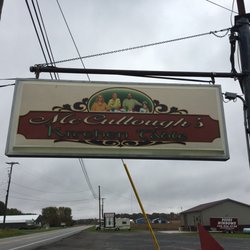 McCullough's Kitchen Table - Sign on Road