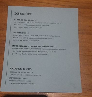 Menu photo 5 St. Jack Portland, OR
