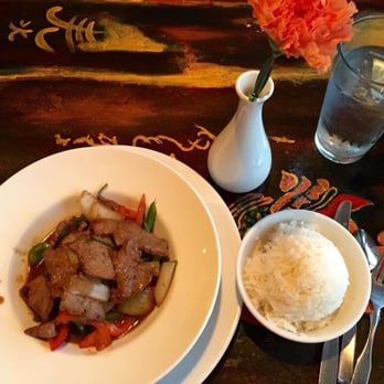 Thai Noy Restaurant - Basil with Beef - Thai Near Me - Arlington, Virginia