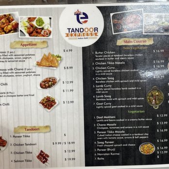 Tandoor Express - Menu - Indian Near Me - Duncan, South Carolina