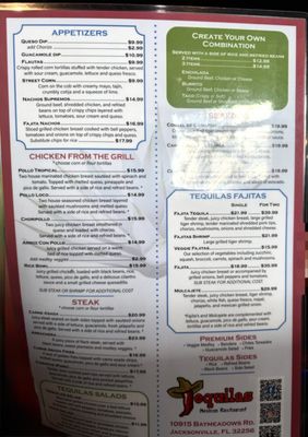 Menu photo 3 Tequila's Mexican Restaurant Jacksonville, FL Menu photo 3 Tequila's Mexican Restaurant Jacksonville, FL