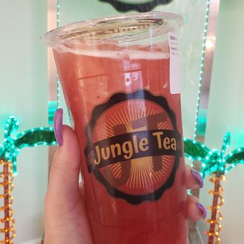 Jungle Tea - Dragon Fruit with popping boba - Coffee & Tea Near Me - San Diego, California Jungle Tea - Dragon Fruit with popping boba - Coffee & Tea Near Me - San Diego, California