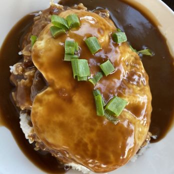 Kihei Caffe Lahaina - Traditional loco moco was delicious and enough for two people! - Breakfast & Brunch Near Me - Lahaina, Hawaii
