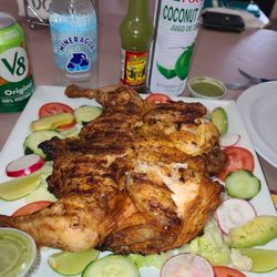 Whole roasted chicken