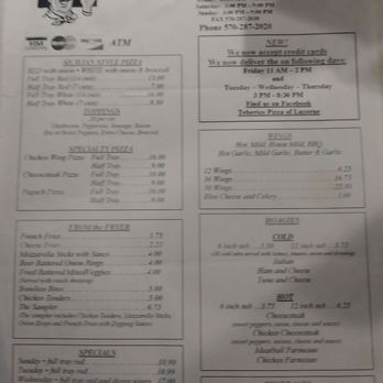 Teberio S Pizzeria Pizza 599 Union St Luzerne Pa Restaurant Reviews Phone Number