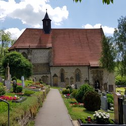 Herrgottskirche Creglingen - Herrgottskirche und Friedhof