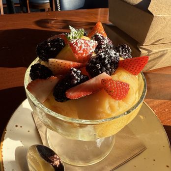 Tavern House Kitchen + Bar - Mango sorbet - New American Near Me - Newport Beach, California Tavern House Kitchen + Bar - Mango sorbet - New American Near Me - Newport Beach, California