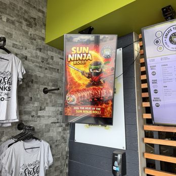 Sushi Freak - Just inside the restaurant with the screen that varies - Sushi Bars Near Me - El Paso, Texas Sushi Freak - Just inside the restaurant with the screen that varies - Sushi Bars Near Me - El Paso, Texas