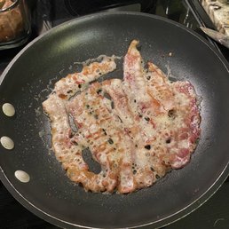 Cooking the bacon off the sub