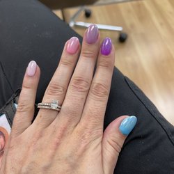 Nail Safari - Other hand from rainbow look. All Different colors cost more just a fyi