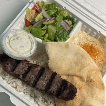 Pacific Pita - Small Kafta Kebob Plate - Mediterranean Near Me - Murrieta, California Pacific Pita - Small Kafta Kebob Plate - Mediterranean Near Me - Murrieta, California