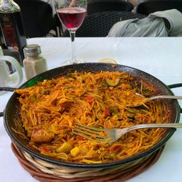 Excellent sangria and vegetarian paella!!!! Nice service, reasonable price and hygienic restaurant.