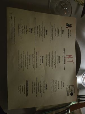 Menu photo 4 Mr. T Los Angeles, CA