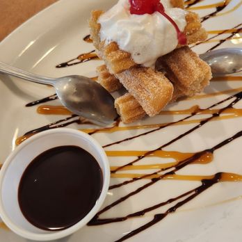 Patron Azteca - Churros with chocolate sauce - Mexican Near Me - Hollywood, Florida