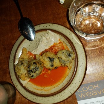 Cook Weaver - Beer Battered Nori Dumplings.  Yummy. - Modern European Near Me - Seattle, Washington
