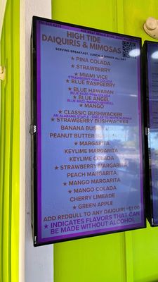 Menu photo 1 High Tide Daiquiris & Mimosas Gulf Shores, AL Menu photo 1 High Tide Daiquiris & Mimosas Gulf Shores, AL