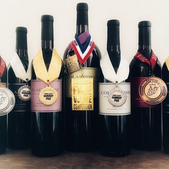 Colagrossi Wines - a row of wine bottles - Wine Tasting Room Near Me - Windsor, California