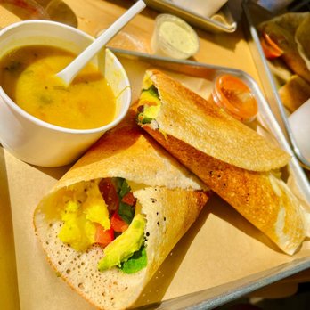 Ganesh Dosa - "Chef's recommendation" without cheese (vegan) - Indian Near Me - Kailua, Hawaii