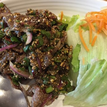 Pad Thai Noodle - The beef salad - 4 of 4 on the heat scale - aka very hot - Thai Near Me - Albany, New York Pad Thai Noodle - The beef salad - 4 of 4 on the heat scale - aka very hot - Thai Near Me - Albany, New York