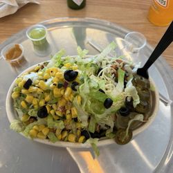 Dos Bros Fresh Mexican Grill - Steak Bowl with Spicy Chicken added