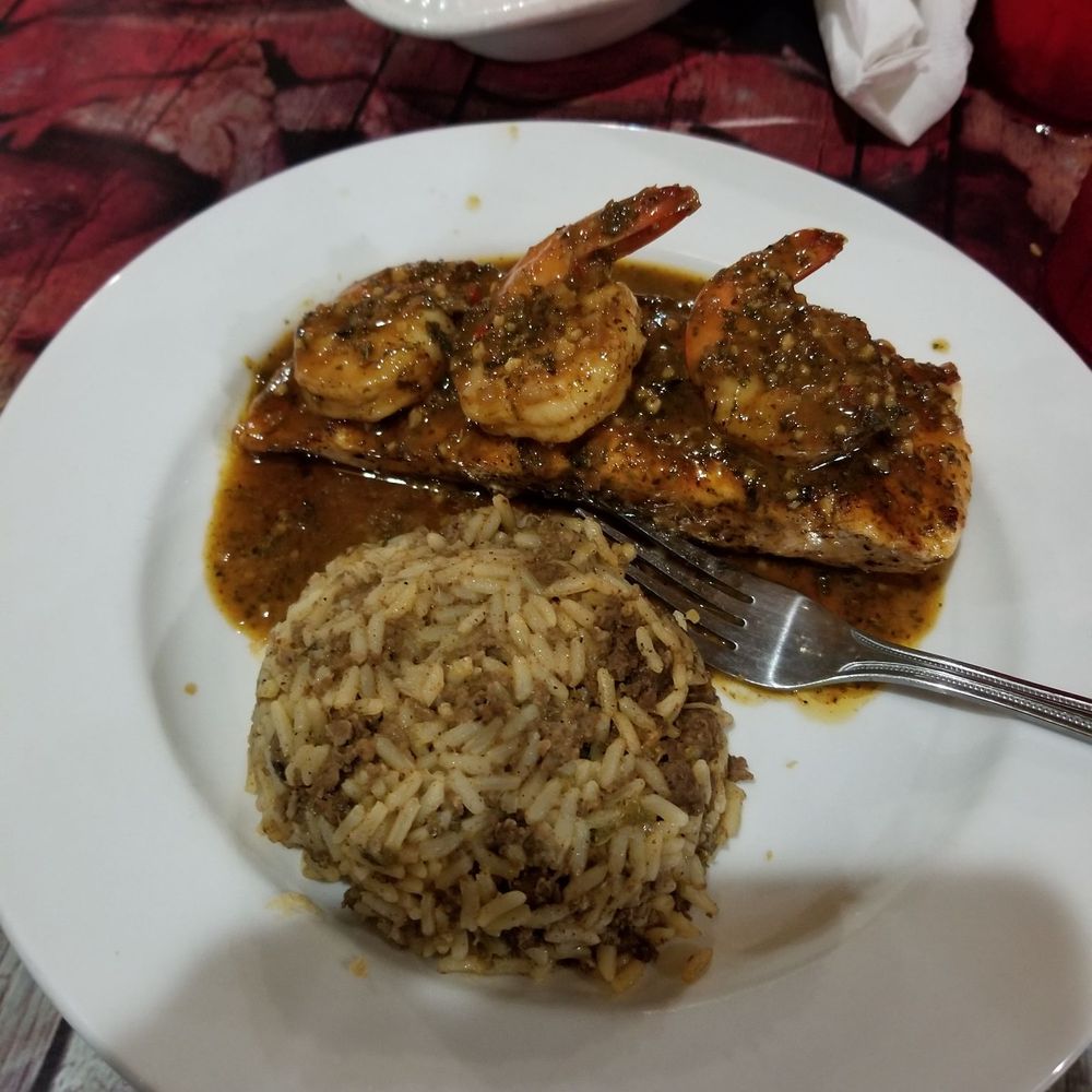 Zydeco's - Salmon and dirty rice - Cajun/Creole Near Me - Belle Chasse, Louisiana Zydeco's - Salmon and dirty rice - Cajun/Creole Near Me - Belle Chasse, Louisiana
